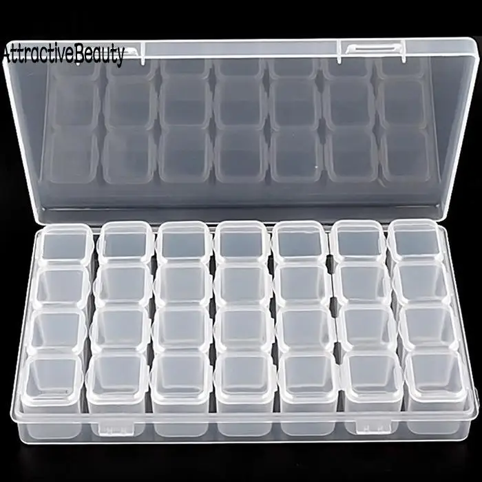 Jewelry Storage Box Ring Earring Drug Pill Beads Portable Plastic Organizer Box Case Craft Beads Container