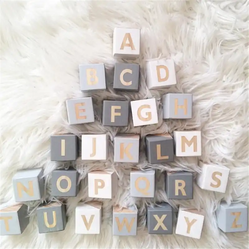letter blocks for baby room