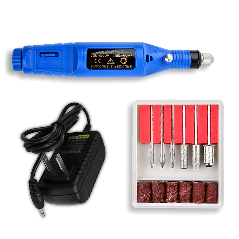Многофункциональный Электрический Маникюрный аппарат ELECOOL, дрель для ногтей, авторучка для педикюра, пилочка для полировки, формирователь, отшелушивающий аппарат, EU US Plug 9W