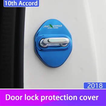 

Car shape stainless steel car protection door lock door cover sticker rust box for Honda Accord 10th 2018 auto parts