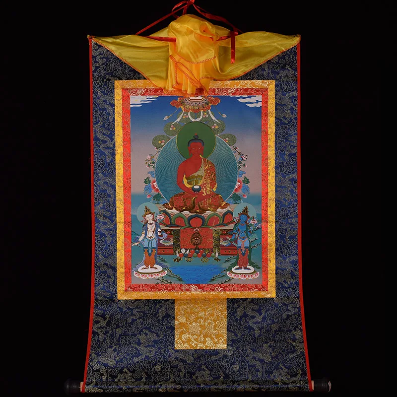 Горячая продажа -- Thang-ga Thangka домашняя эффективная защита Тибетский буддизм Amitabha