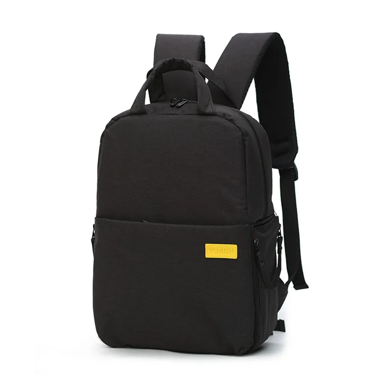 Сумка для камеры DSLR ноутбук рюкзак Водонепроницаемый Путешествия многофункциональный рюкзак для Canon Nikon sony объектив камеры штатив аксессуары - Цвет: Черный