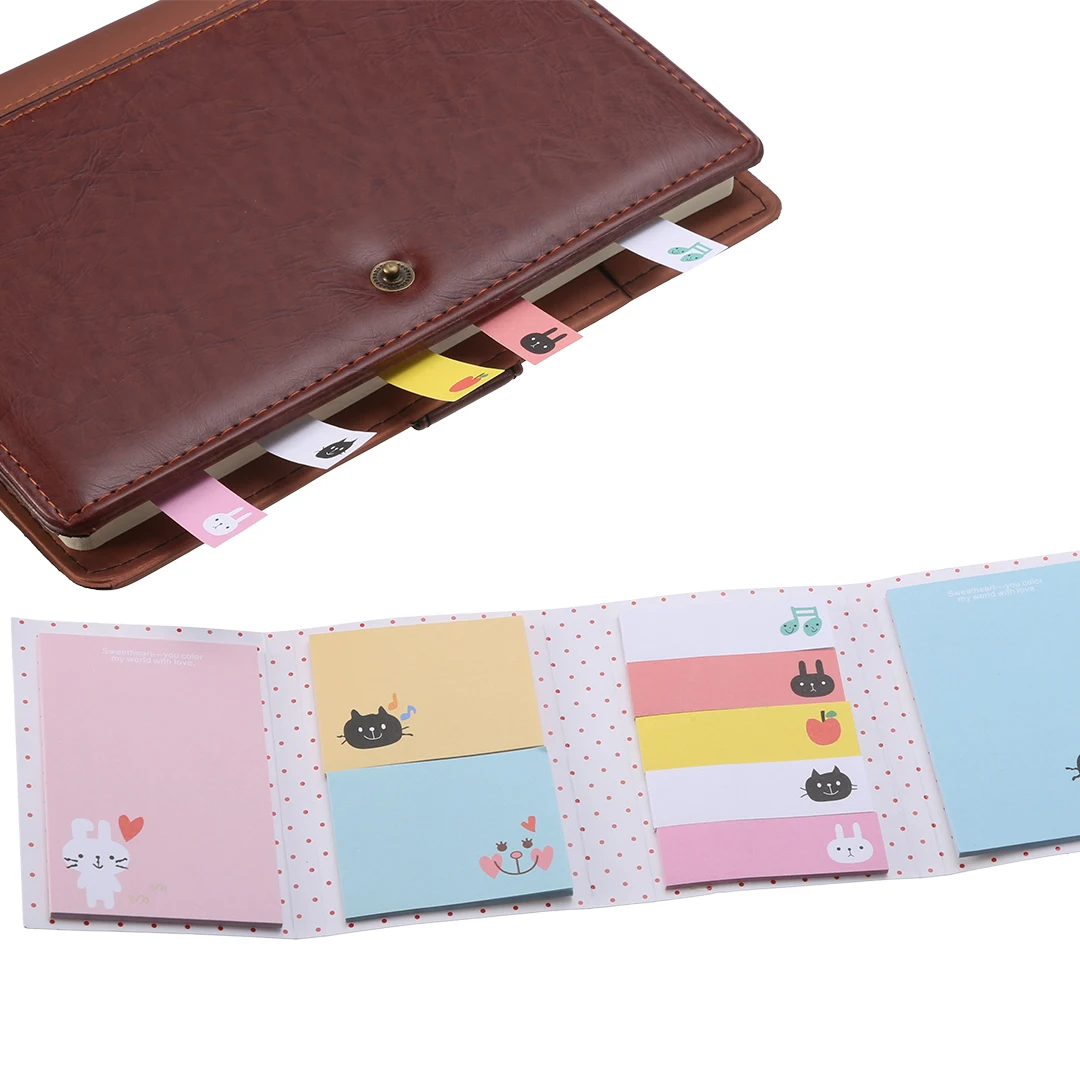 1pc Cartoon Sticker Animals Sticky Notes For Kids Bookmark Marker Memo Index Tab Flags