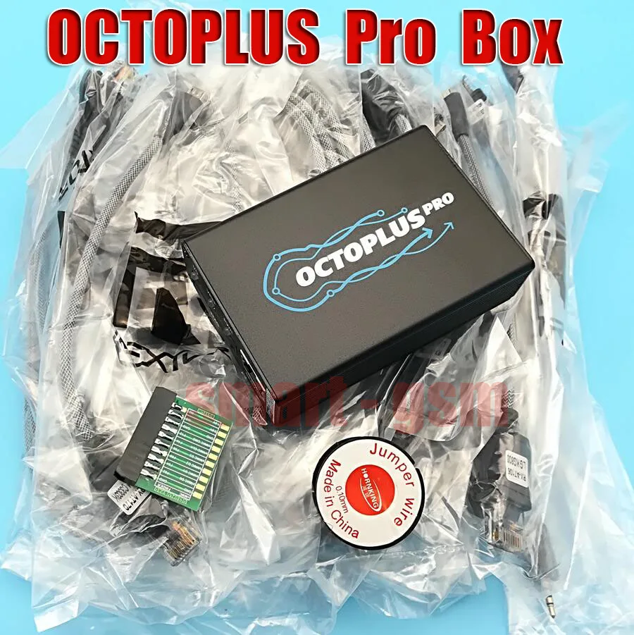 Версия Octoplus Pro Box/octoplus pro jtag box для samsung+ eMMC/JTAG активирована)+ с 7 в 1 кабелем/адаптером