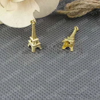 

New 23*8mm 50pcs Home Decoration Eiffel Tower Metallic Model golden Iron Romantic House Office Decoration 011005011