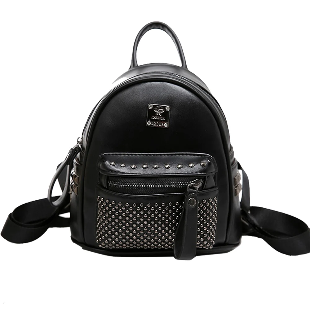 

Cute Mini Rivets Backpack For Women Girl 2017 Children School Bag Women Backpack Mochila Escolar Female Rucksack Free Shipping