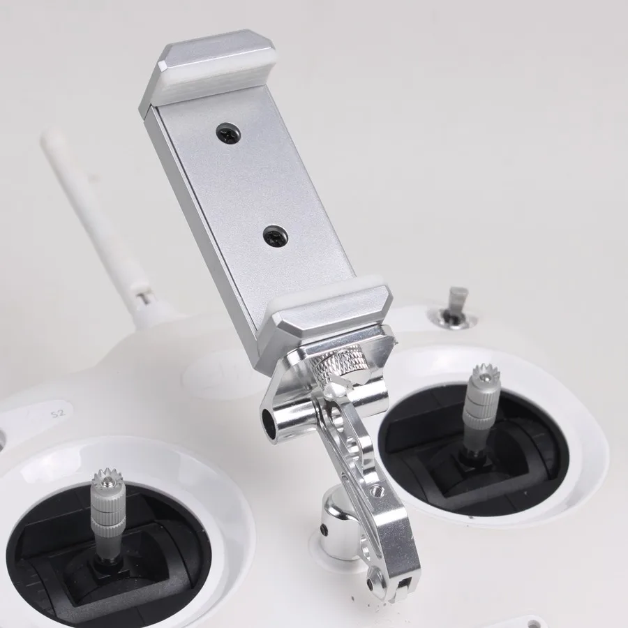 CNC Aluminum Alloy Remote Controller Bracket Mobile Phone Holder For DJI Phantom 3 Standard Mount Stretch Bracket Clip