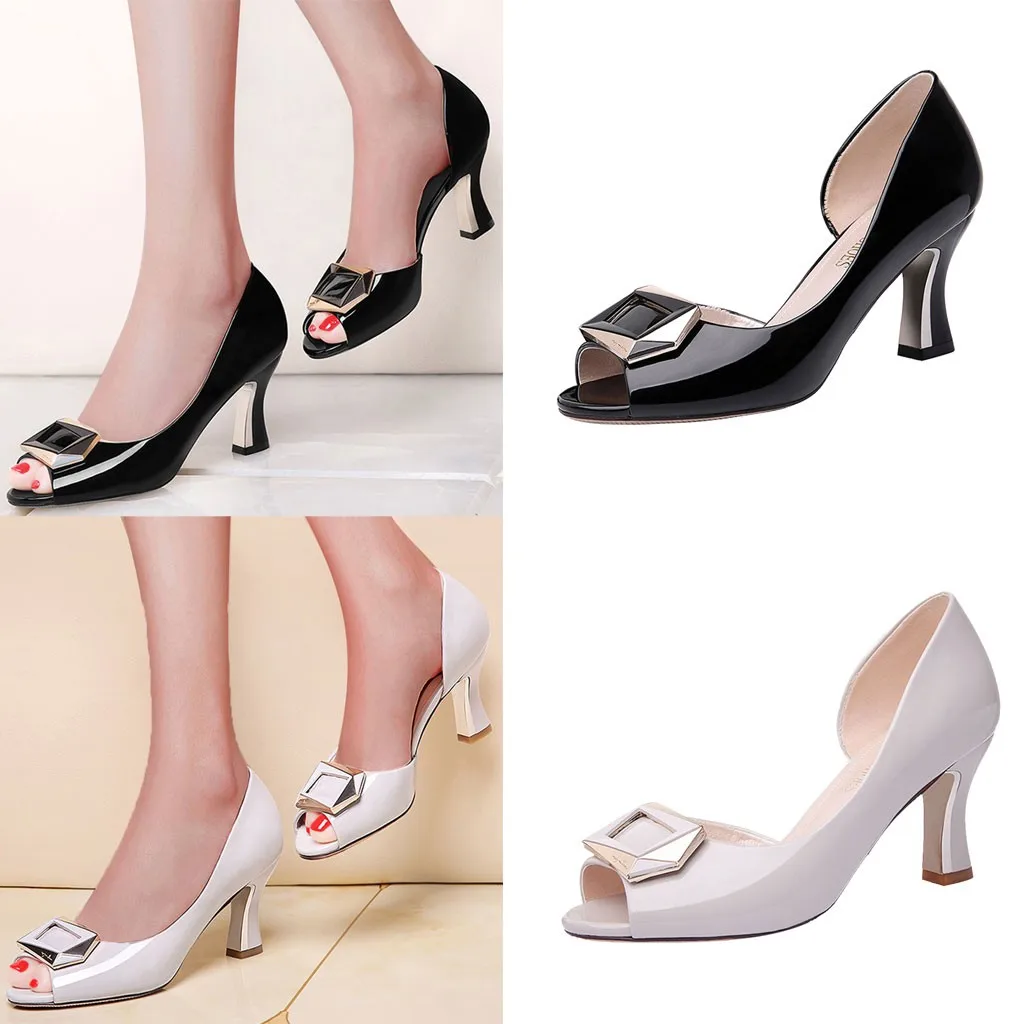 

2019 sandalias mujer platform sandals Women Summer Casual Fish Mouth Party Thick With Non-Slip High Heels zapatos de mujer &50