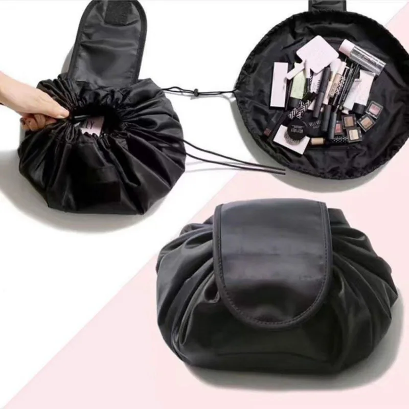 

Fashion Travel Women Professional Makeup Drawstring Cosmetic Bag Make Up Case Storage Pouch Toiletry Beauty Kit Box Wash Bag