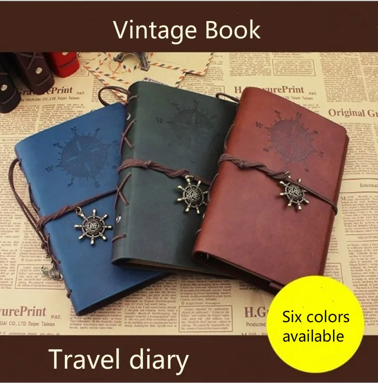 

Retro PU Leather Notebook Traverlers Notebook Spiral Notebooks and Journals School Notebook High Quality Bullet Journal HJW026