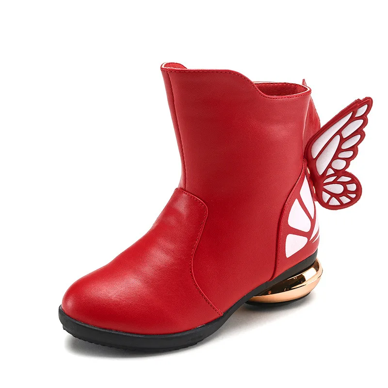 

High quality New winter children Martin boots high-heeled boots in the princess of the girls waterproof boots fashion kids shoes