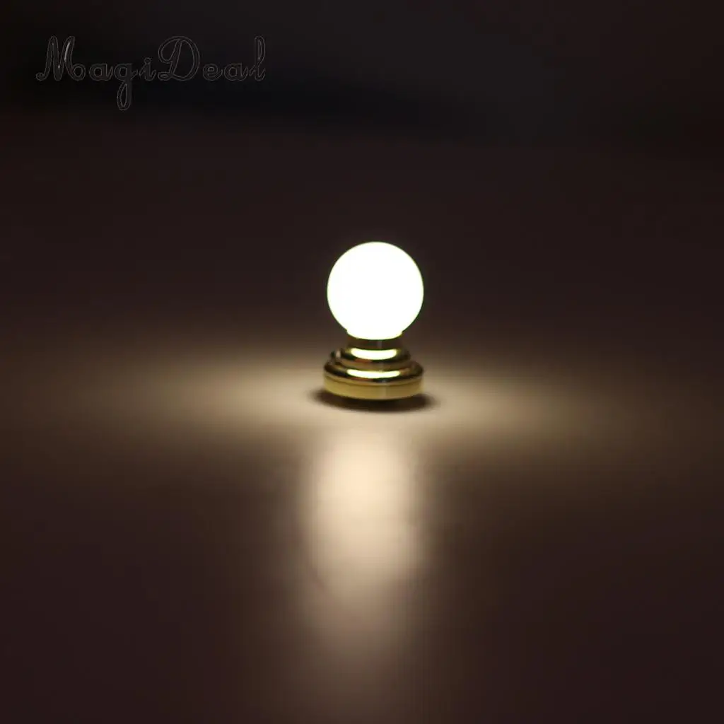1:12 Maßstab Gold Kerze LED Batterie Lampe Puppenhaus Miniatur Licht 7403 