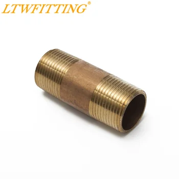 

LTWFITTING Brass Pipe 2-1/2" Long Nipples Fitting 3/4" Male NPT Air Water