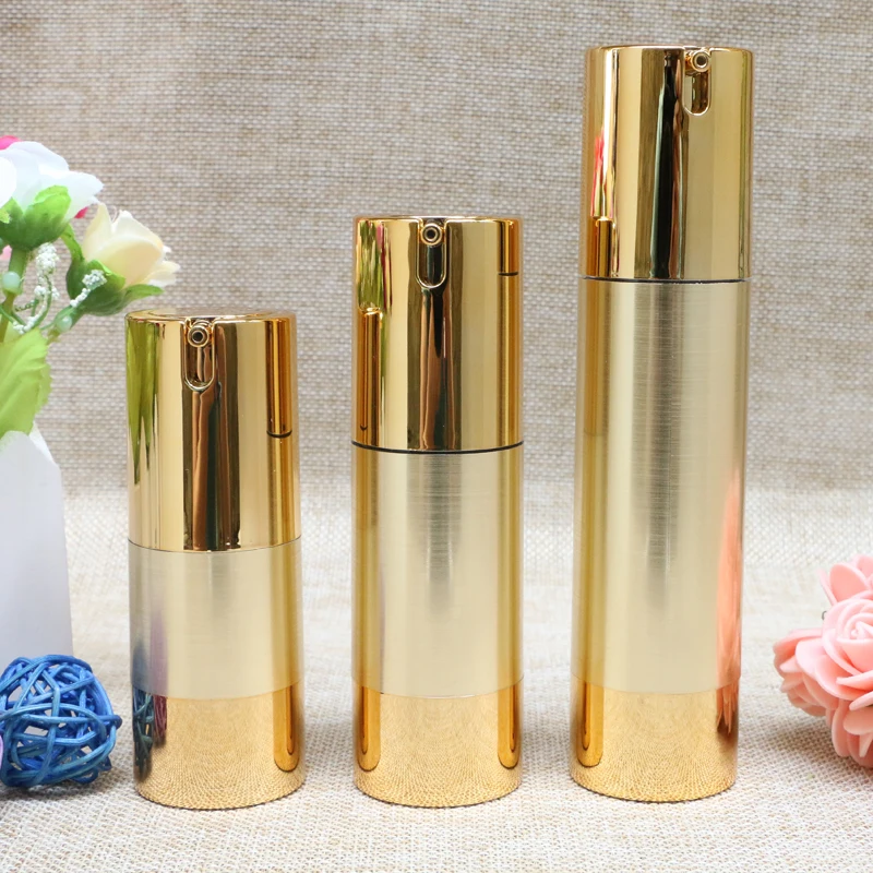 Download 15ml 30ml 50ml Gold Top Quality Airless Vacuum Bottle ...