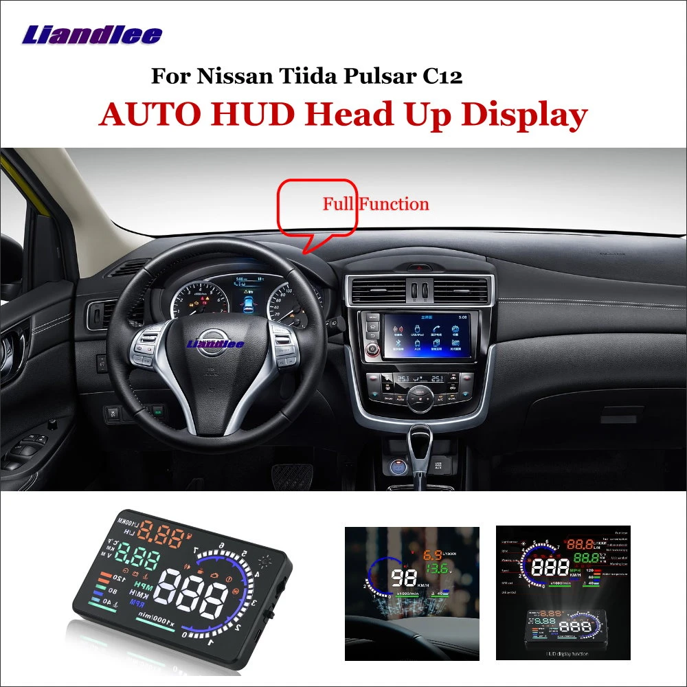 Liandlee 車のヘッドアップディスプレイ Hud 日産ティーダパルサー C12 11 18 ダイナミック駆動コンピュータ Hd プロジェクタースクリーン検出器 Head Up Display Aliexpress