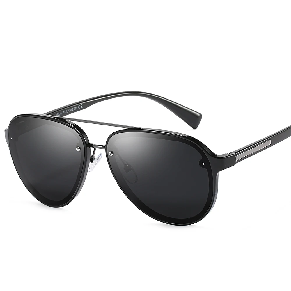 Peekaboo мужские поляризованные солнцезащитные очки TR90 Ультра светильник TAC 1,1 линзы ретро солнцезащитные очки для мужчин Поляризованные uv400 матовый черный
