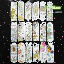 18 шт./компл. креативная Закладка бумага цвет secret garden Закладка для книги в Волшебном лесу закладки для книг, буквенная бумажная Закладка подарки