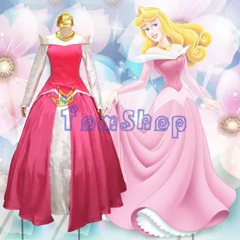 

Fairytale Sleeping Beauty Princess Aurora Premium Edition Cosplay Dress Gown Women's Halloween Costume Custom-made Free Shipping