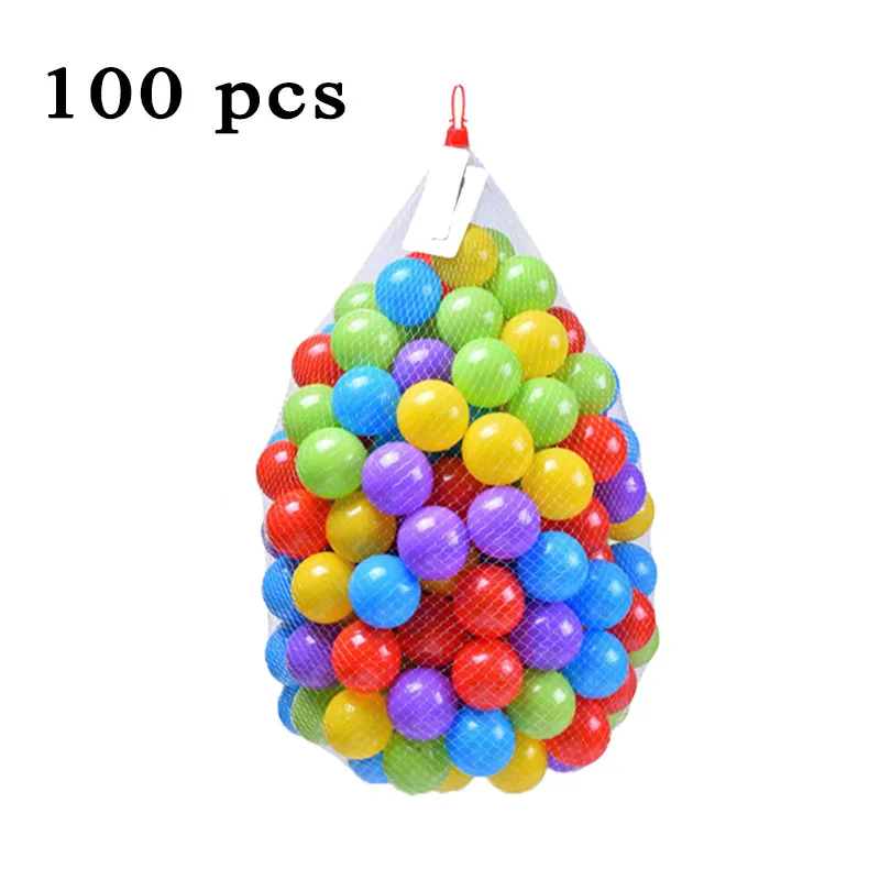 Colorful Ball Toys Inflatable Soft Plastic Ocean Ball Eco-Friendly Infant Baby Swim Pool Pit Tent Water Toys 50 100 200 Pcs Fun - Цвет: B-100