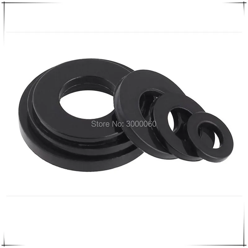 M8 * 16 мм 1 5 черная нейлоновая плоская шайба прокладка 1000 шт./пакет|flat washer|nylon flat