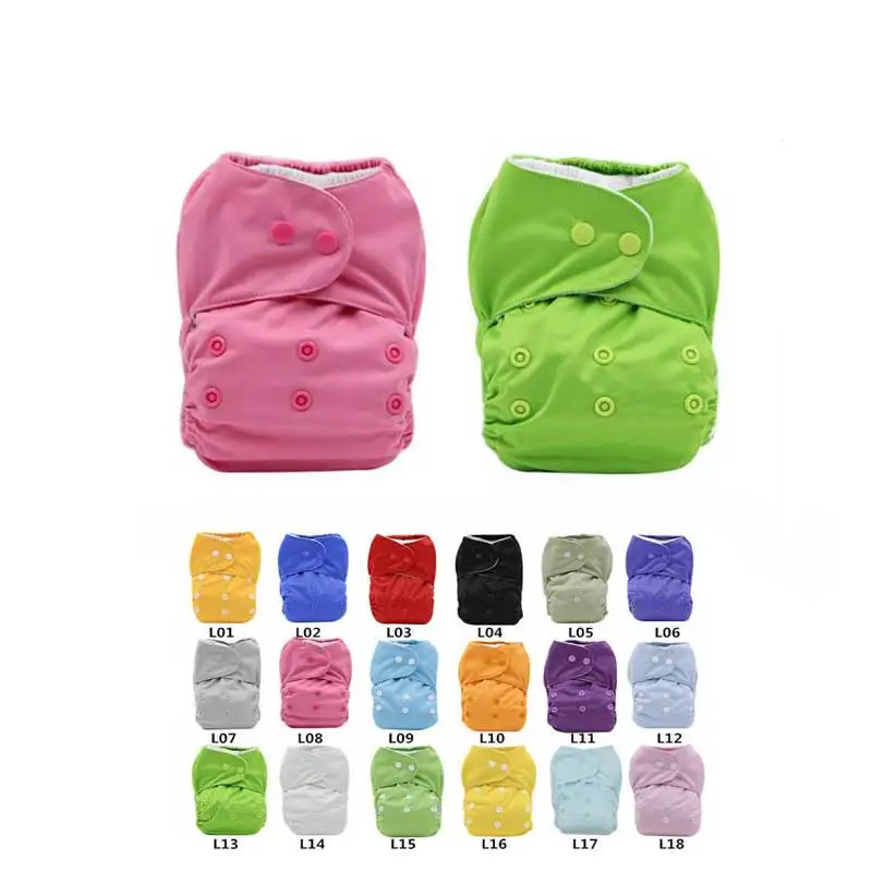 Newborn Cloth Diaper Plain Baby Products Waterproof Nappy Cover