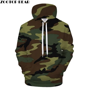 

New Men Hoodie 3D Camouflage Groot Tracksuit Casual Sweatshirt Harajuku Coat Hooded Coat Streatwear Pullover DropShip ZOOTOPBEAR