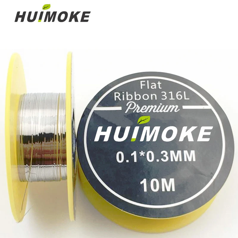 

Heating Wire SS 316L Flat Ribbon heating wire 10m/roll for RDA RBA Rebuildable Atomizer Coil Heating Wires DIY Tool Kit