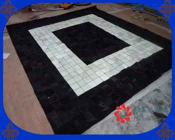 

2018 free shipping via DHL 100% natural genuine cow leather printed carpet