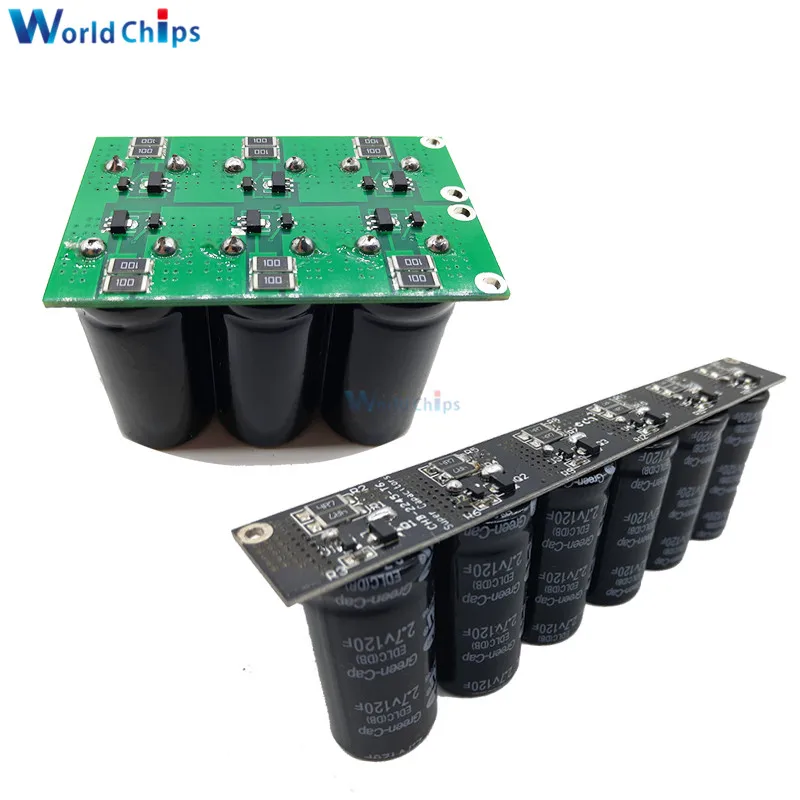 

Super Capacitor 16V 20F Ultracapacitor Engine Battery Starter Booster Car # Single row / Double row 6pcs 2.7V 120F Capacitors