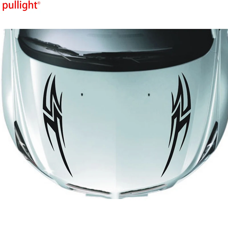 

Car Racing Sport Cross stripes Hood Decals Vinyl Art Tattoo Decor sticker