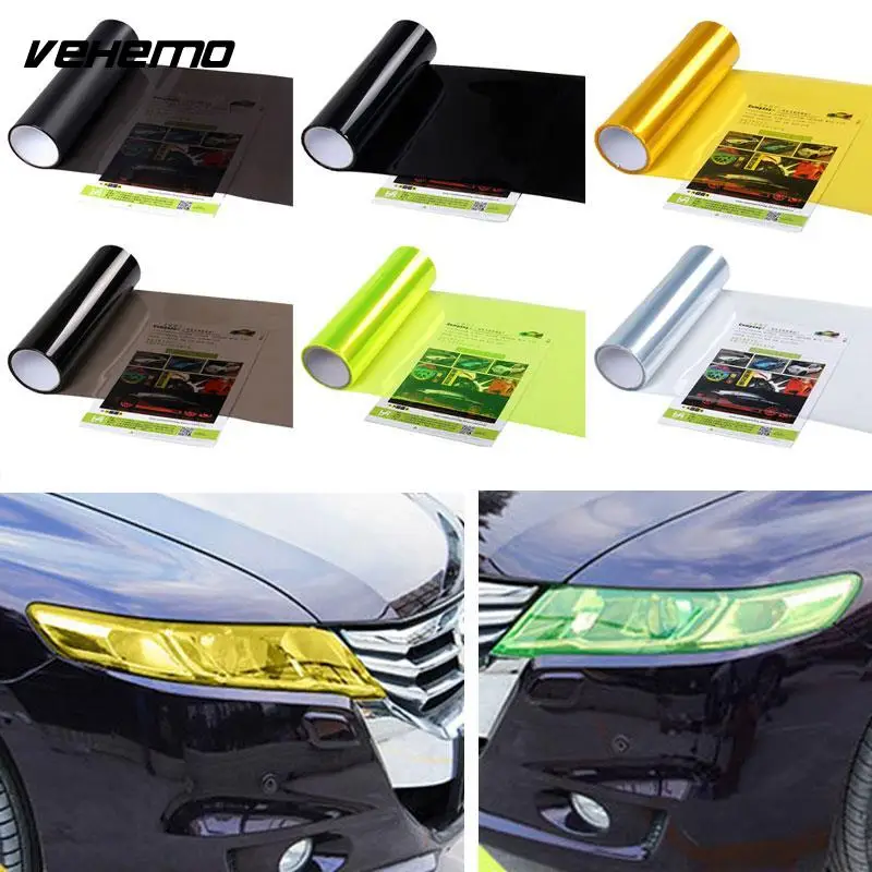 

30 *120cm 6 Colors Chameleon Car Light Headlight Taillight Fog Light Tint Vinyl Film Sticker Car Styling