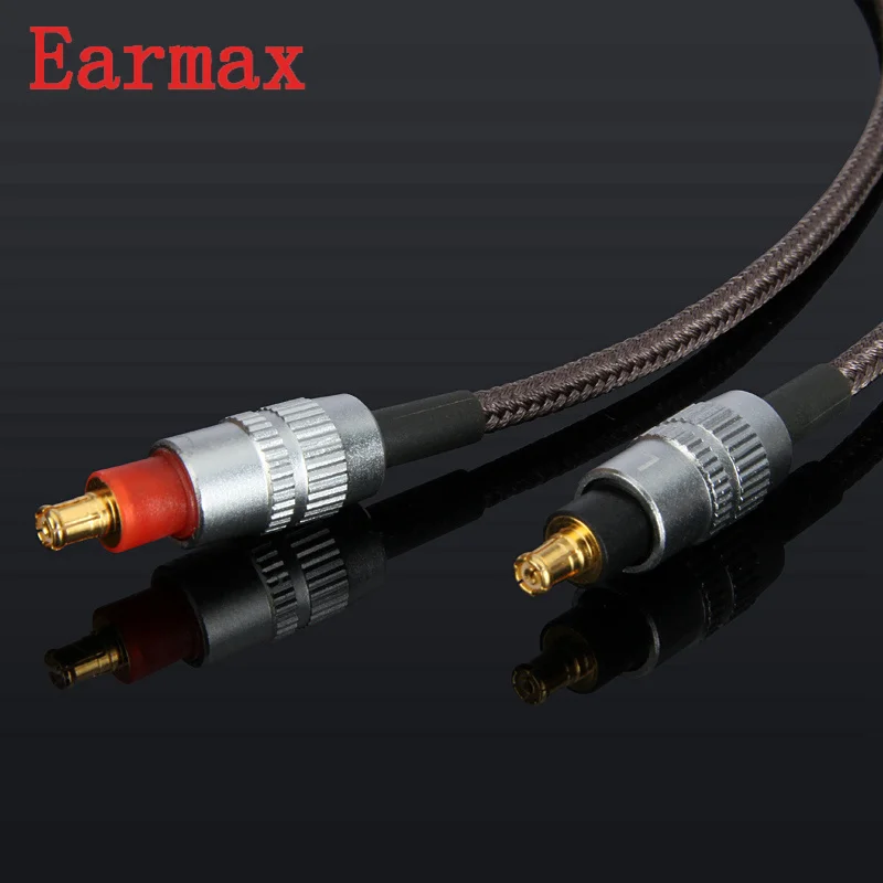 Earmax 113A A2DC кабель для наушников 3,5 мм разъем один кристалл медь серебрение аудио кабель для ATH-SR9/ES750/ESW950 120 см