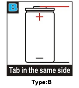Tab type B Аккумулятор для зубной щетки Braun ProCare Triumph FDK 17500 A 1,2 V 2700mA US D: 17 мм H: 50 мм - Цвет: Tab type B