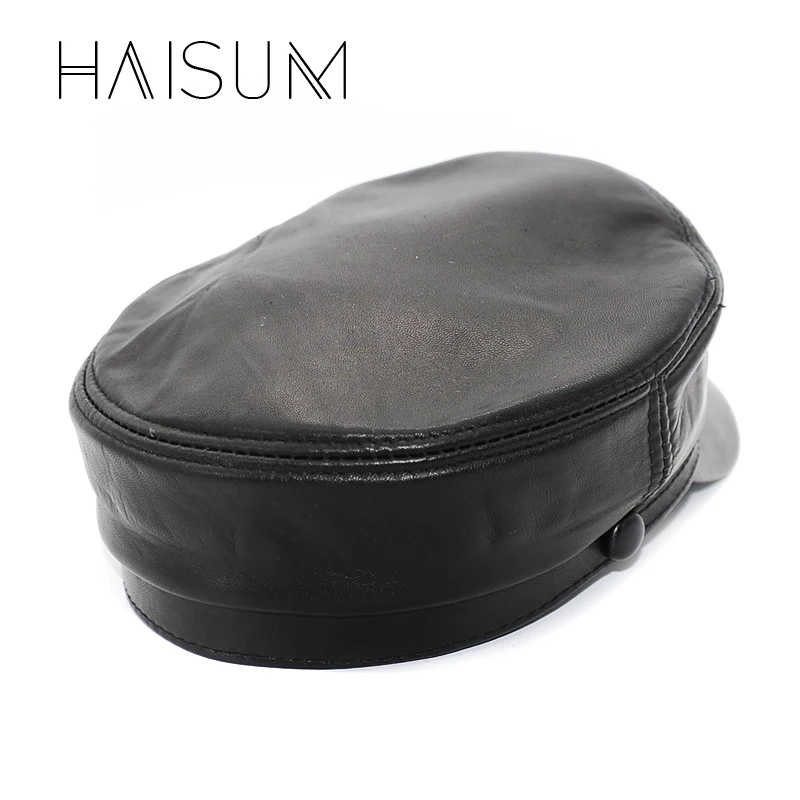 Кепка унисекс из натуральной кожи ягненка модель Cs43 2018 года|military hat|military hats capswomens
