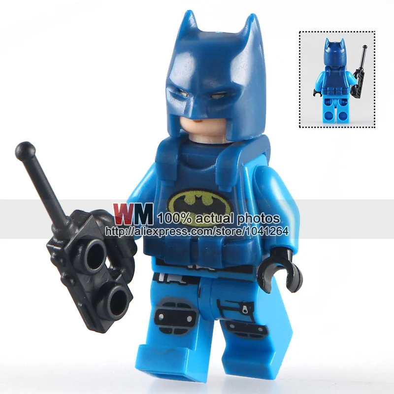 

WM Single Sale PG182 Police Batman with Cellphone DC Super Heroes Building Blocks Movies Toys for Children PG8047