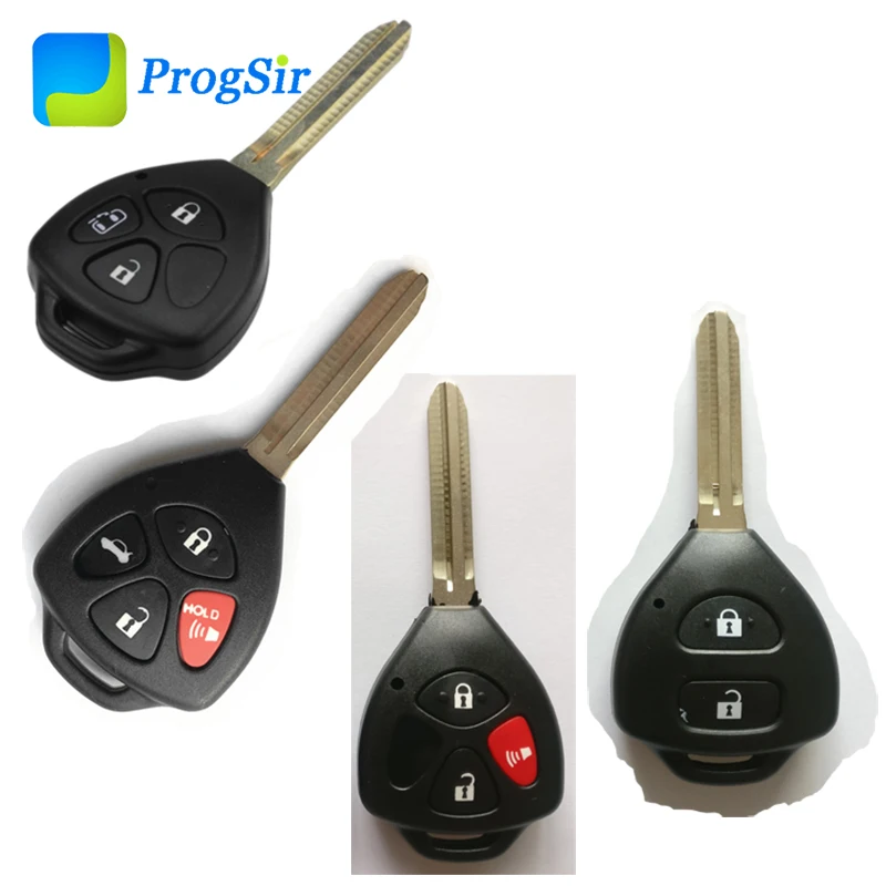 

2 Button 3 Button 4 Button Key Shell For Toyota With TOY43 Blade