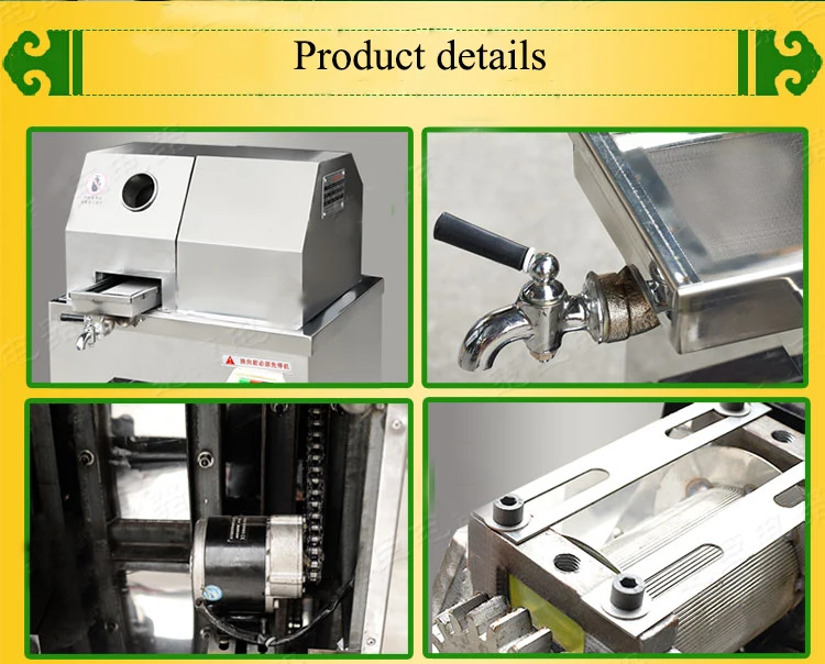 Нержавеющая сталь электрический соковыжималка для сахарного тростника Электрический Сок из сахарного тростника машина медный мотор высокой мощности соковыжималка SXC-80