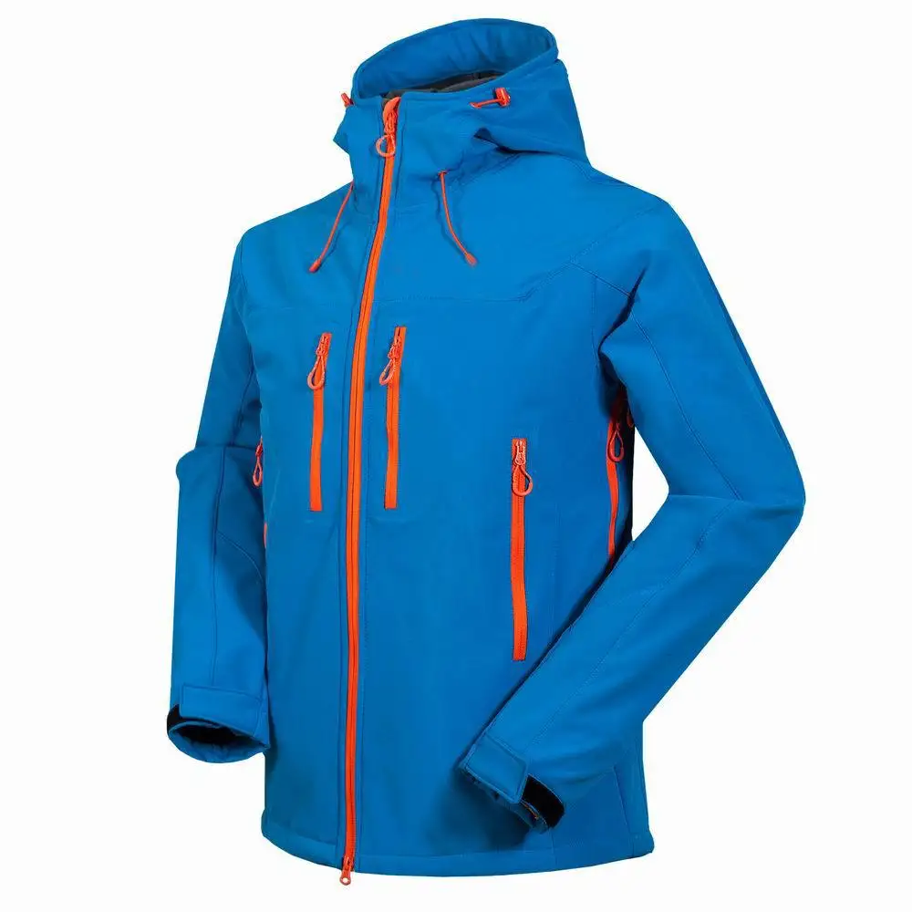 2019 Winter outdoor Men's Soft shell jacket Windproof Waterproof Hiking