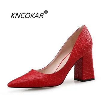 

KNCOKAR 2018Summer women's new fashion high-end sexy and generous with the top of the top of the career with spring single shoes