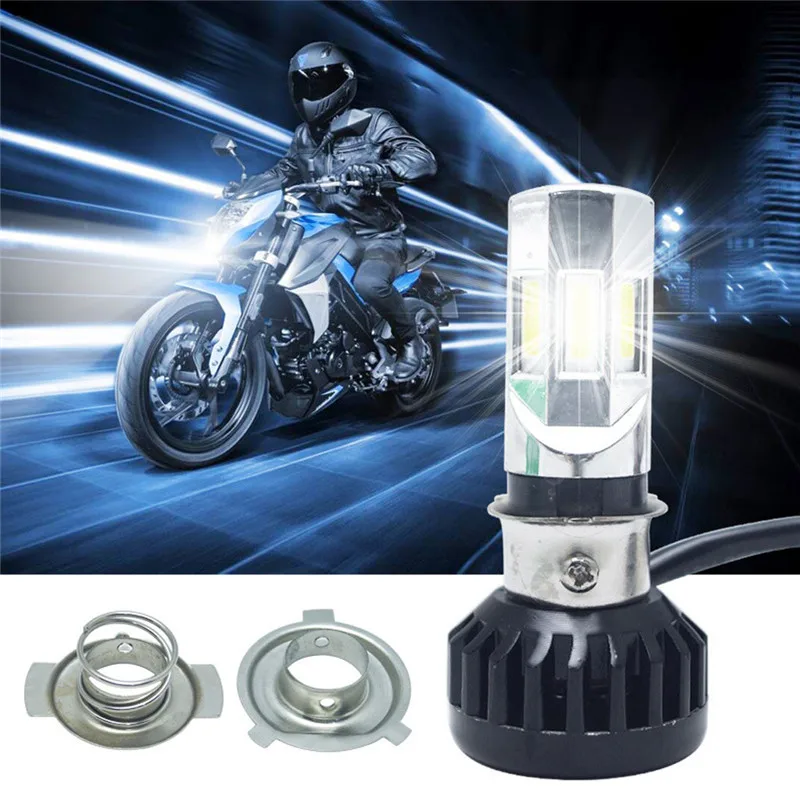 

Motorcycle Headlight 6000K 30W Hi/Lo 1pcs H4 H6M COB Chip Conversion Slim Kit Lights dropship 19A11