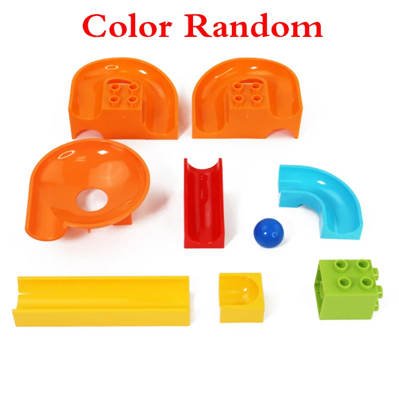 32Pcslot LegoINGly Duplo Building Block Wall BasePlate Designer Marble Race Run Blocks Educational Toys For Kids Christmas Gifts (3)