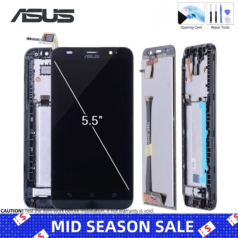 

Original For ASUS Zenfone 2 ZE550ML Display Touch Screen with Frame Replacement For ASUS Zenfone 2 ZE550ML LCD Display Z00BD