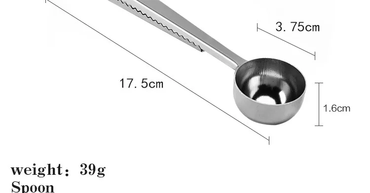 Amazon уникальные Кухонные гаджеты из нержавеющей стали для кофе совок мерная ложка