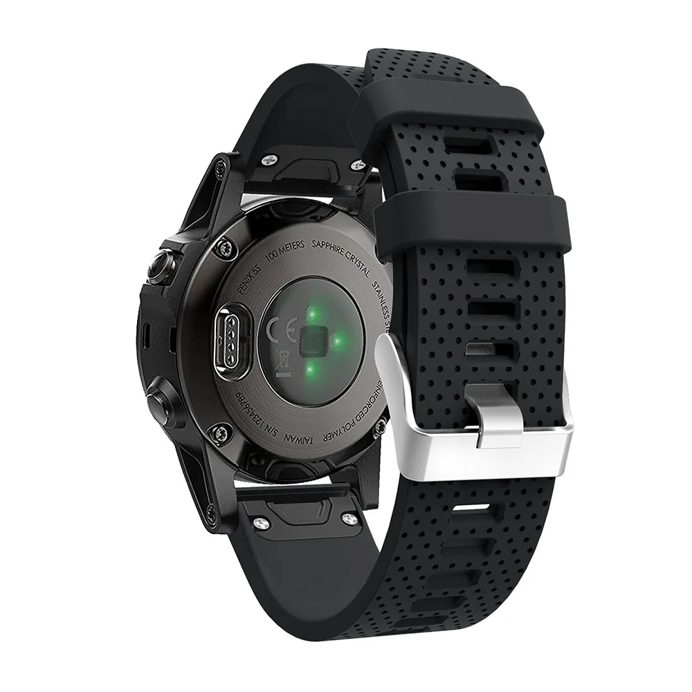  Silicagel Soft Bracelet Wrist Strap for Garmin Fenix 5S GPS Smart Watch band Replacement Silicone 2 - 32826470753