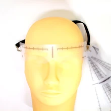 12 шт. трафареты для бровей Тату трафареты аксессуары одноразовые, для микрообработки макияж бровей направляющая линейка перманентные инструменты