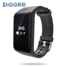 Diggro db-04 умный Браслет Фитнес трекер сердечного ритма IP68 Водонепроницаемый Шагомер сна Мониторы напоминание для Android и IOS