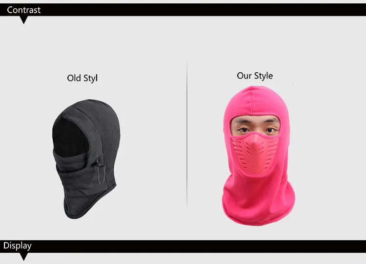2017 Dust-proof Cycling Face Mask Windproof Winter Warmer Fleece Bike Full Face Scarf Mask Neck Bicycle Snowboard Ski Men M116 (6)