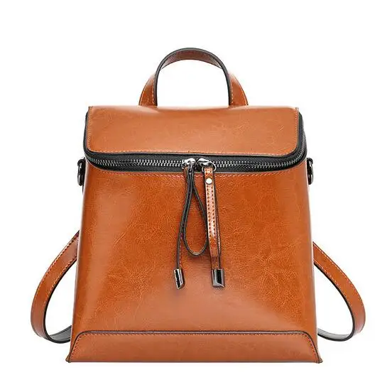 Buy Genuine Leather Backpack for Women Multi Function