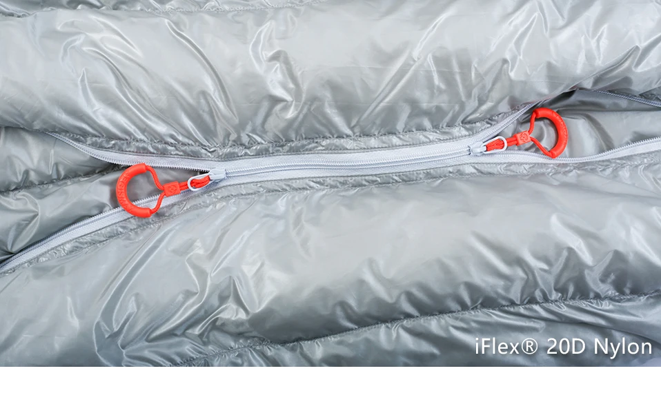 AEGISMAX Открытый Кемпинг E серии Пешие прогулки 800FP белый гусиный пух конверт трехсезонный взрослый нейлоновый спальный мешок