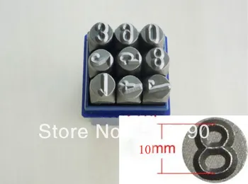 

9PCs 10mm Steel Number Punch / Steel Number Stamps ,jewelry tools